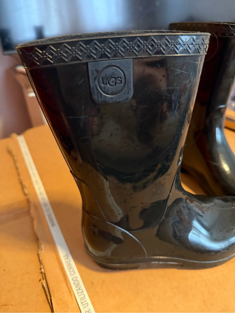 Kids Black Rain Boots - Classic Waterproof Boot